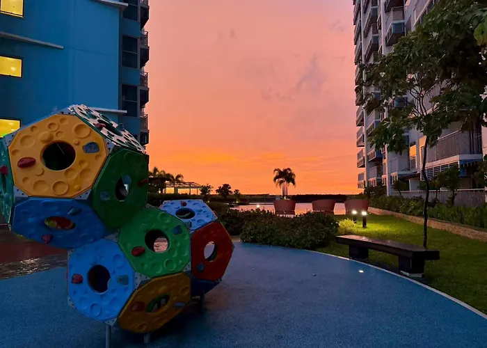Modern 3bedrooms Facing Bay Sunset, Near Airports Okada Solaire Moa With Free Parking Apartamento Manila